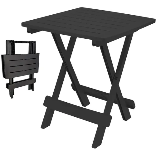 tt tiendatienda Klapptisch - Anthrazit, 43 x 45 x 50 cm, platzsparend und ideal für kleine Räume oder Balkone