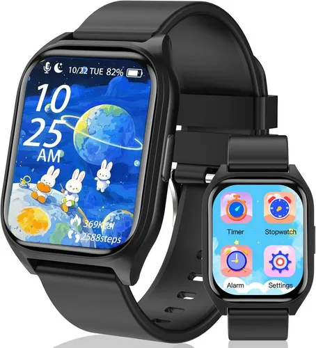 clleylise Kinder Smartwatch mit SIM-Karte (3,8 cm)