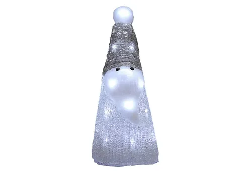 Deuba Dekofigur, Acryl Figur mit LED Außen Innen Weihnachtsmann 31x12x12cm
