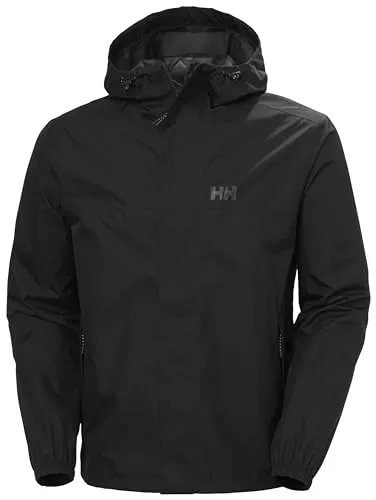 Helly Hansen Mens Vancouver Rain Jacket, Black, M - Funktionsjacken für optimalen Schutz bei Regen, aus hochwertigem, langlebigem Material für zusätzlichen Komfort und Atmungsaktivität.