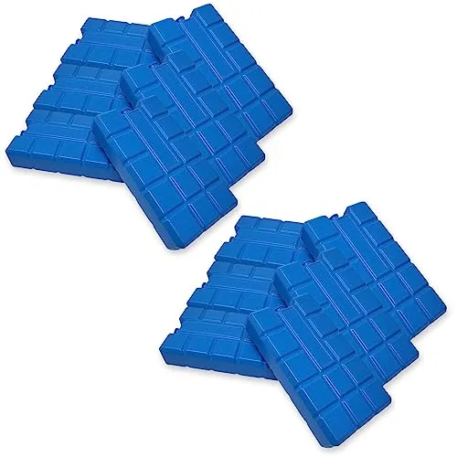 ToCi Kühlakkus Set 12x je 400 ml – Extra Starke & Dicke Kühlelemente für Kühltasche & Kühlbox | Wiederverwendbare Eisakkus BPA-frei | Lange Kühldauer & EU-Qualität