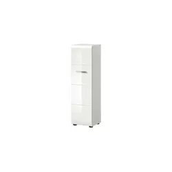 xonox.home Standschrank Ice 30x80x30 cm – Modern und Platzsparend - Hoch- & Midischränke fürs Bad: Kompakter Stauraumtyp Ice mit 1 Tür und 3 Einlegeböden, ideal für die Aufbewahrung von Reinigungsutensilien und Handtüchern. Zeitloses Design und pflegeleicht, perfekt für jedes Bad.
