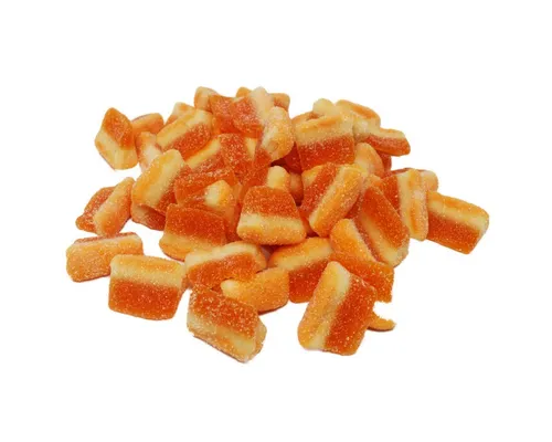 Dulceplus Süßigkeit, Fruchtgummi saure Pfirsichstücke fruchtig erfrischend halal 1000g