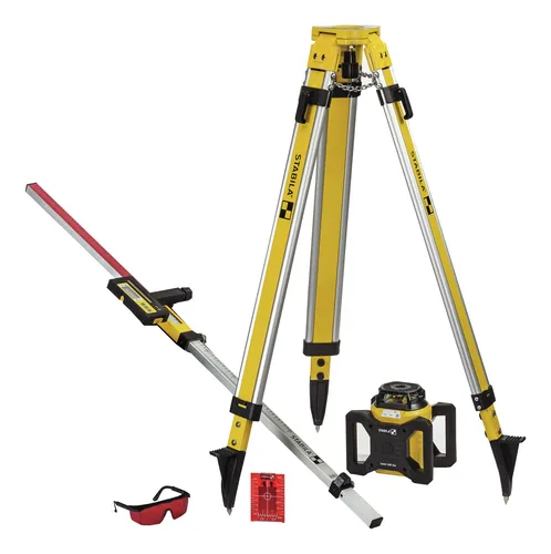 STABILA Rotationslaser LAR 160, 7-teiliges Set - Präzise Nivellierung - Professioneller Rotationslaser LAR 160 im 7-teiligem Set von STABILA für exakte Messungen auf Baustellen, ideal für Bauprojekte und Heimwerker.