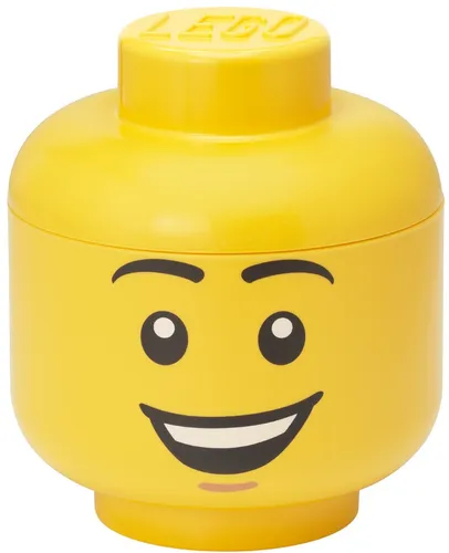 LEGO Aufbewahrungskopf STORAGE HEAD HAPPY BOY L 8,5 Liter gelb