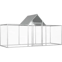 vidaXL Hühnerstall 3x1x1,5m aus verzinktem Stahl