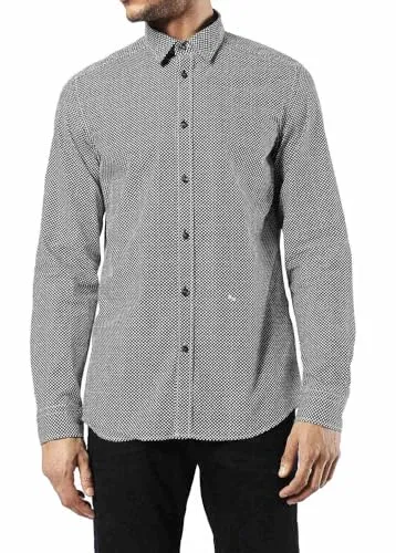 Diesel Herren Hemd S-MOON CAMICIA Schwarz Größe S von Diesel