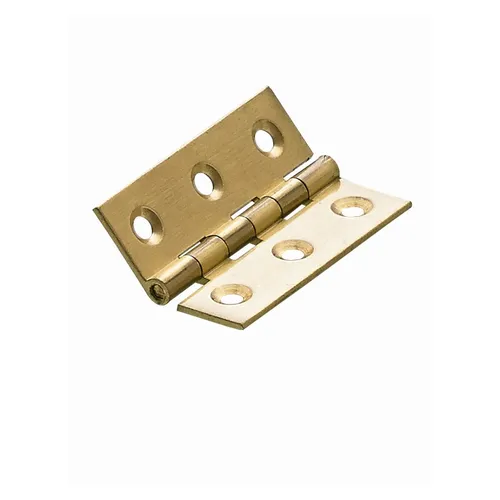 HETTICH Scharnier, 51 x 35 mm, Messing matt, 2 Stück (4,40 EUR/Stück)