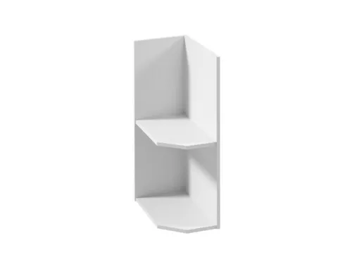 Küchen-Eckregal - Modernes Wandeckregal für optimale Raumnutzung - Praktisches Eckregal für die Küche, ideal zur Wandmontage. Mit zwei Regalfächern und einer Breite von 45 cm bietet es stilvollen Stauraum und ist aus hochwertigem Holz gefertigt.
