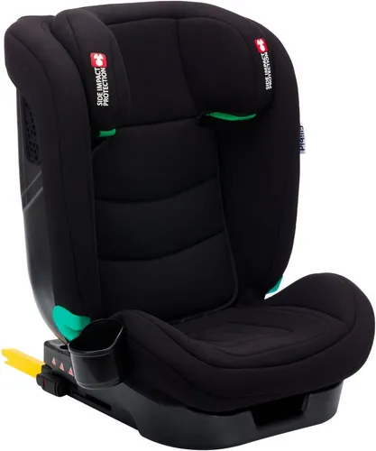 Fillikid Autokindersitz Elli Pro Isofix i-size schwarz - Kindersitz für Kinder ab 3 Jahren bis 36 kg, mit sicherer Isofix-Befestigung und 3-fach verstellbarer Rückenlehne für optimalen Komfort.