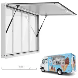 VEVOR Verkaufsfenster für Foodtrucks 1524 x 915 mm aus Aluminiumlegierung