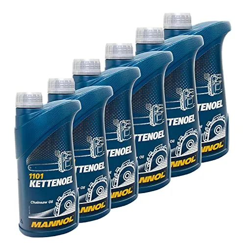 Motorsäge Kettensäge ÖL Kette Kettenöl MANNOL MN1101-1 6 X 1 Liter