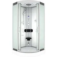 Duschkabine Dusche D46-10M0-EC 90x90 cm - Duschkabine aus 6mm Sicherheitsglas mit integrierten Massagedüsen und Bluetooth-Anschluss für entspannende Duscherlebnisse. Ideal für Ihr modernes Bad!