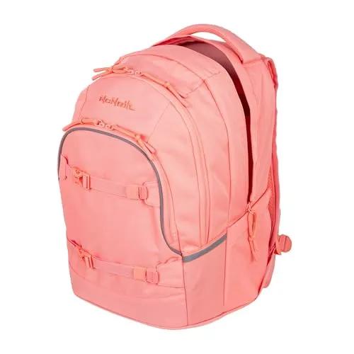 McNeill Schulrucksack MILO (pink) - Schulranzen mit gepolsterten Rückriemen und Air-Flow Rückensystem für optimalen Tragekomfort, ideal für Schulkinder, robust und standfest.