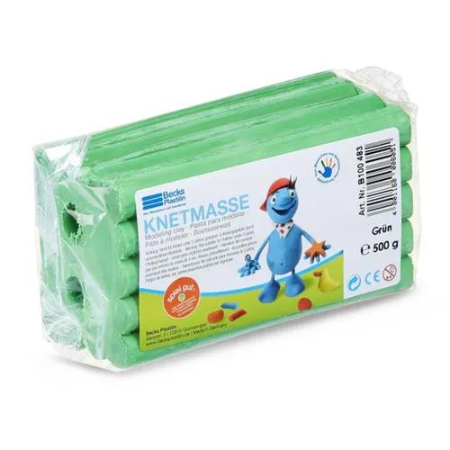  Plastilin 500g grün Becks Plastilin Knetmasse 6,90€/kg