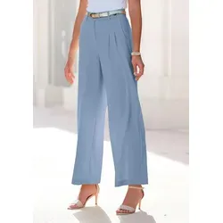 LASCANA Palazzohose mit weitem Bein aus weicher und leichter Webware Sommerhose im Business-Look, elegante Anzughose mit Taschen
