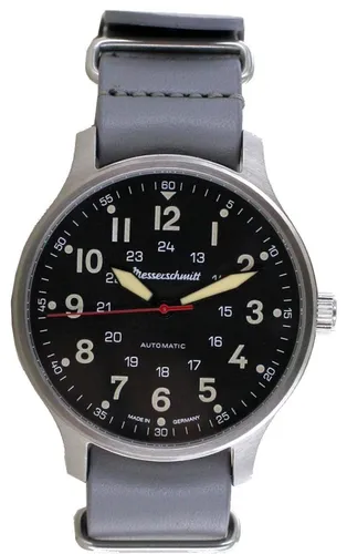 Messerschmitt Herren-Armbanduhr Automatik Grau/Schwarz ME-6332NAVY-2