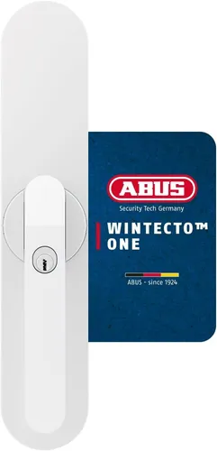 ABUS WINTECTO One – Smarter Fenstergriff mit Alarmfunktion - Fenstersicherungen mit einfacher Montage ohne Bohren, Alarmfunktion und Smartphone-Steuerung für mehr Sicherheit und Komfort.