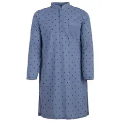 Lucky Nachthemd Nachthemd Langarm - Stehkragen grau L