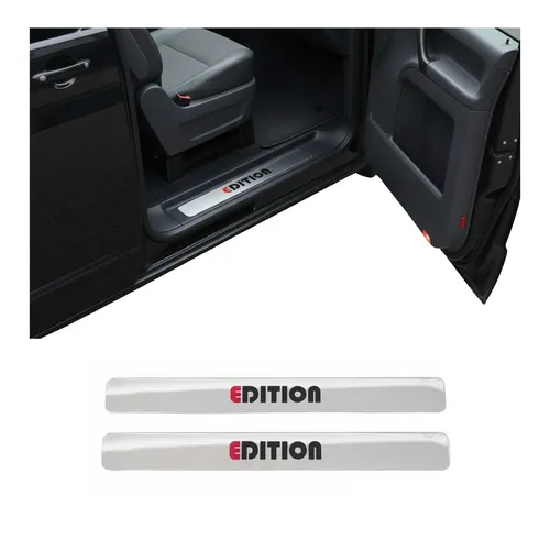 Einstiegsleisten Edelstahl für VW Transporter T5 2003-2015 - 2tlg - Edelstahl-Einstiegsleisten für VW Transporter T5, 2-teilig, rostbeständig und leicht zu reinigen. Schützen den Türschweller und verleihen Ihrem Fahrzeug einen stilvollen Look.