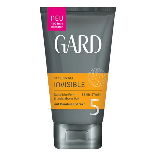 GARD Styling Gel - 150 ml, sehr starker Halt - Haarstyling-Produkt mit Bambus-Extrakt und Panthenol, mikroplastikfrei und vegan. Perfekt für langanhaltendes Styling ohne Rückstände und für ein gepflegtes Haargefühl.
