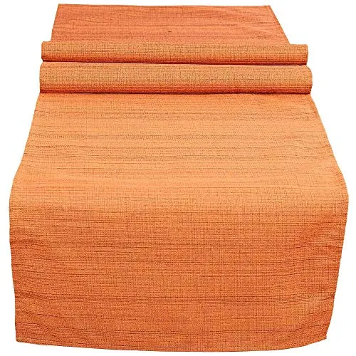 Outdoor Tischläufer recht-eckig 140x40 cm in orange meliert in orange von matches21 HOME & HOBBY