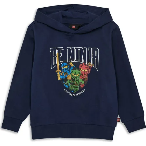 LEGO Hoodie in Dunkelblau, Größe 146 - Hochwertiger Kinder Hoodie aus 100% Bio-Baumwolle, mit Kapuze und grafischem Print. Ideal für den Alltag und umweltfreundlich.