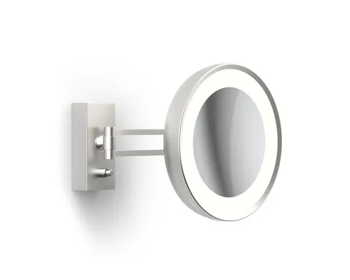 Decor Walther BS 36 Kosmetikspiegel - Schminkspiegel mit 3-fach Vergrößerung und integrierter LED-Beleuchtung, ideal für präzises Make-up und Pflege im Bad.