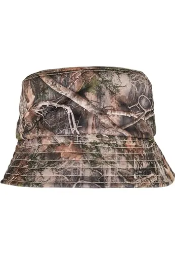 Flexfit Sherpa Real Tree Camo Reversible Bucket Hat - Caps & Hüte, wendbarer Bucket Hat mit Realtree-Camo-Print und flauschigem Sherpa-Stoff für vielseitigen Tragekomfort und stylischen Look.