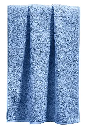 Möve Handtuch Quadretti Walk-Frottier hellblau Größe 50x100 cm