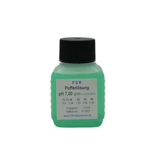 FSRTOP pH 7 Kalibrierlösung 50 ml Kalibrierflüssigkeit Pufferlösung Eichlösung für pH Messgerät Tester Eichflüssigkeit