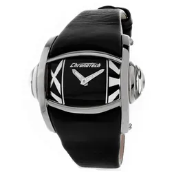 Damenuhr Chronotech CT7681M-02 (Ø 48 mm) - Schwarz/Silber