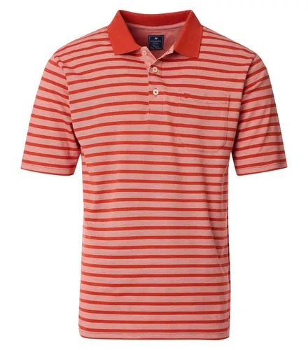 Redmond Herren Polo-Shirt Größe M in Rot - Stylisches Herren Polo-Shirt von Redmond, Größe M, aus 50% Baumwolle und 50% Polyester für hohen Tragekomfort. Ideal für Freizeit und Sport.