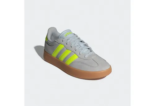 adidas Damen BARREDA Shoes - Halo Blue/Lucid Lemon/Gum, 36 EU - Damen-Sneaker mit regulärer Passform, klassischem T-förmigem Overlay und bequemer Gummi-Cupsohle für optimalen Tragekomfort.