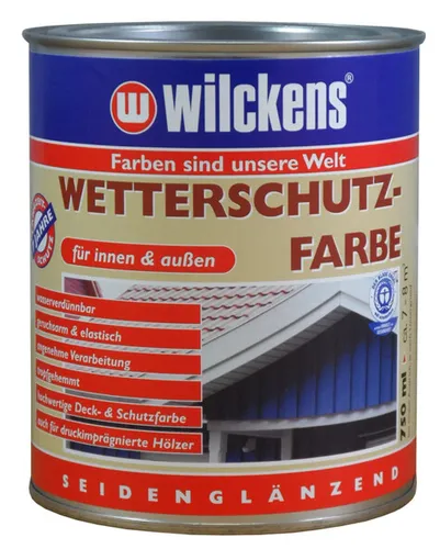 Wilckens® Wetterschutzfarbe moosgrün seidenglänzend 750ml von Wilckens