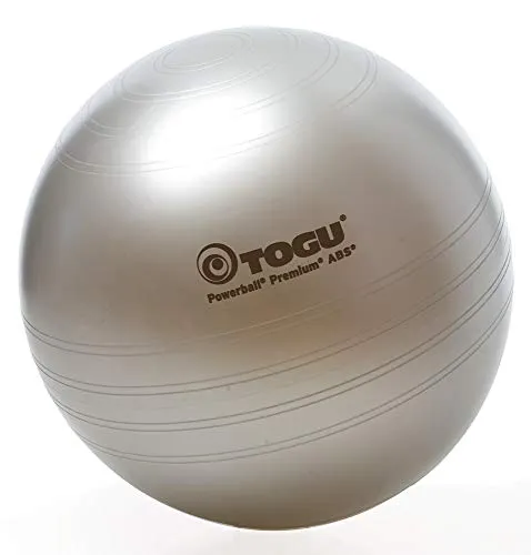 Togu Gymnastikball Powerball Premium ABS (Berstsicher), silber, 65 cm - Der Togu Gymnastikball Powerball Premium ABS ist ein platzsicherer Fitnessball mit Anti-Burst Material. Ideal für Fitness, Gymnastik und als Sitzball. Hochwertig verarbeitet, langlebig und in verschiedenen Größen erhältlich.