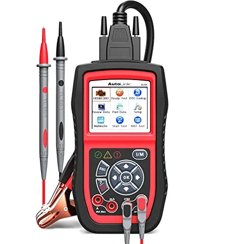 Autel Diagnosewerkzeuge Diagnosegerät OBDII Fehlercode Scanner | Auto Code Leser, Fahrzeug Code Reader Druck durch PC, unterstüzt Batterie-Tester, AL539B
