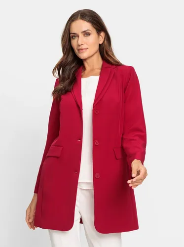 heine Blusenblazer Longblazer Langarm rot 42
