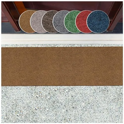 ANRO Fußmatte Schmutzfangmatte Türmatte rutschfest Fußabstreifer abwaschbar robust für Eingang, Haustür, Flur innen & außen Poet Küche, 120 x 40 cm (Rechteckig)