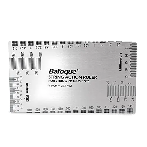 Gitarrenlineal String Action Lineal Gauge Tool für elektrische Bass und akustische Gitarre