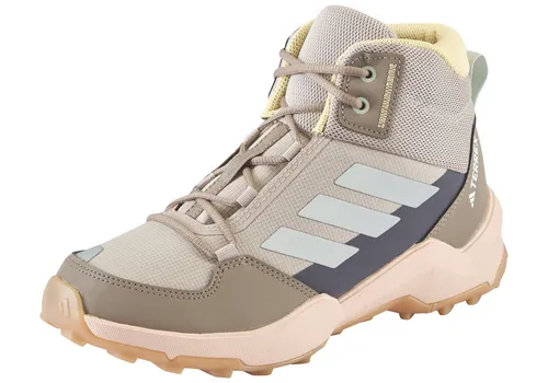 adidas Terrex Kid's Ax4R Mid Wanderschuhe EU 33 - Braun - Robuste Wanderschuhe für Kinder mit Traxion-Sohle für optimalen Halt auf Trails. Größe 33, ideal für Abenteuer in der Natur. Entdecken Sie weitere adidas Terrex Modelle bei Bergfreunde.de!