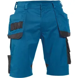 Bionic Arbeitsshorts mit Holstertaschen, azurblau/antrazit