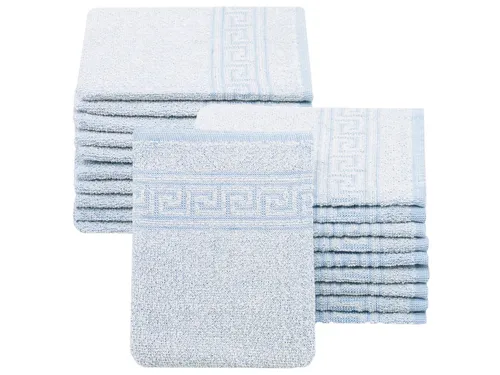 ZOLLNER Waschlappen, (20-St), 16 x 22 cm, 70% Baumwolle, 30% Polyester, vom Hotelwäschespezialisten