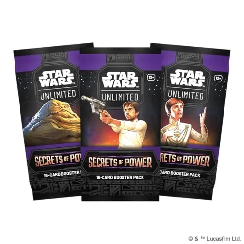 Asmodee - FFG - Star Wars: Unlimited Trading Card Game - Secrets of Power - Booster mit 16 Karten - TCG für Kinder und Erwachsene, Alter 12+, 2+ Spieler, 20 Minuten, Englisch