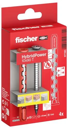 Fischer 577393 HybridPower Dübelset 90mm 4St.