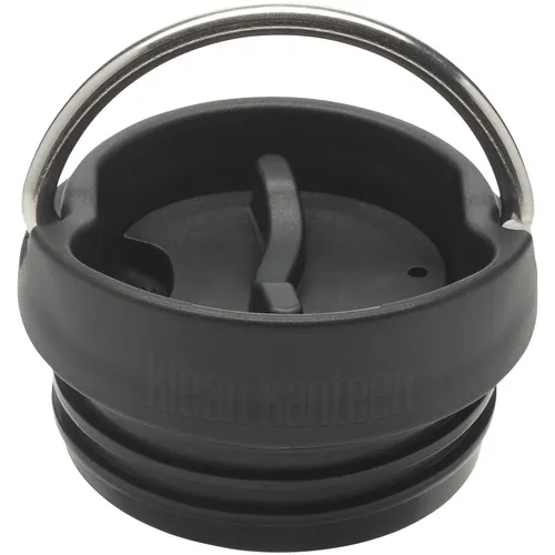 Klean Kanteen TKWide Auslaufsicher Flaschenverschluss Silikon Cafe Cap Black
