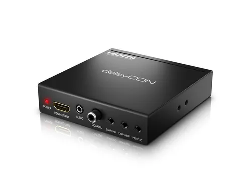 deleyCON SCART zu HDMI Konverter mit Audio Extractor von deleyCON