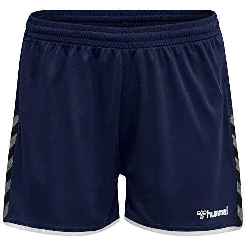 Hummel Damen Shorts Hmlauthentic Poly Shorts Woman, Marine, S, 204926-7026-S