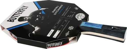 Butterfly Tischtennisschläger Dimitrij Ovtcharov Sapphire - Tischtennisschläger für erfahrene Spieler, ITTF-zertifizierter Addoy Belag mit 1,5 mm Schwamm für optimales Offensiv- und Defensivspiel. Ideal für ambitionierte Freizeit- und Vereinsspieler.