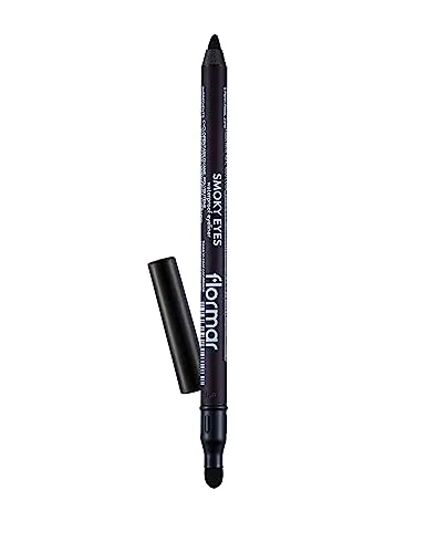 Flormar Smoky Eyes Waterproof Eyeliner - eyeliner wasserfest Stift mit Schwamm-Applikator – Hochpigmentierter Kajalstift für Smoky Eyes & Präzise Linien – 5 Deep Purple
